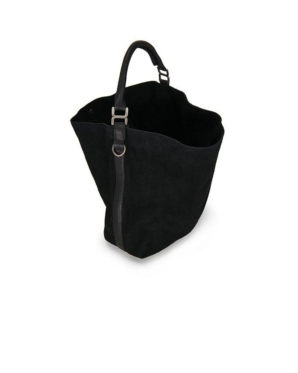 Free People Black Suzie Suede Slouch Tote