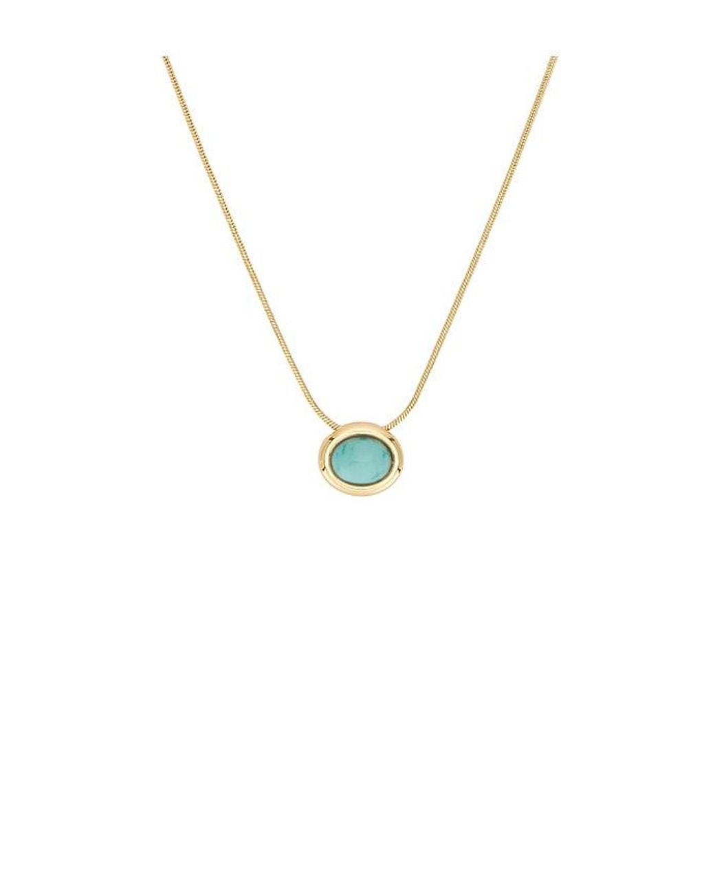 Ettika Metallic Donut Crystal Pendant Necklace