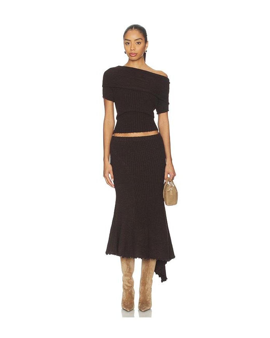 With Jean Black Fia Skirt