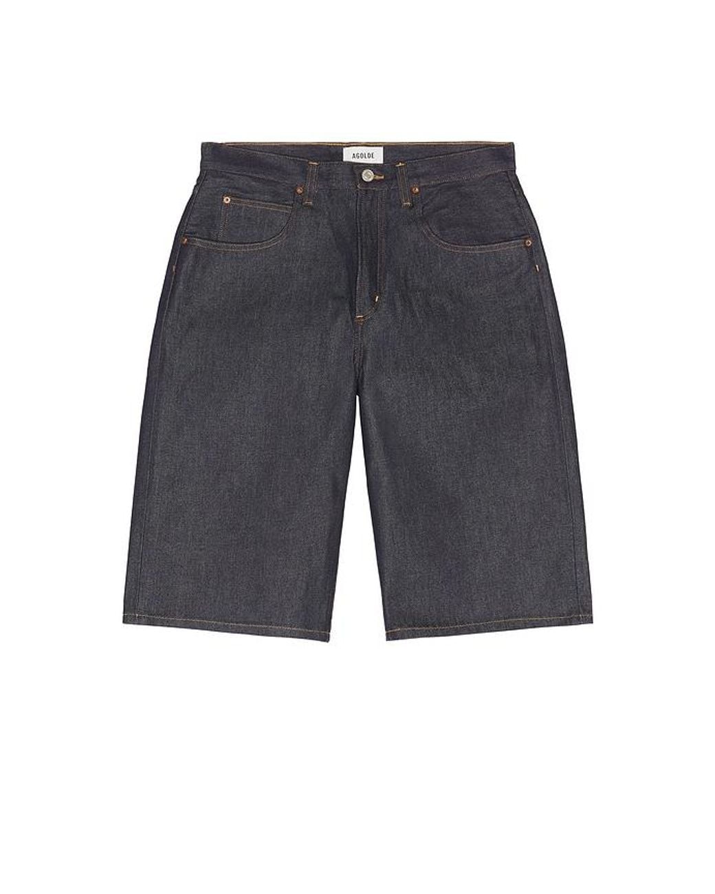 Agolde Black Fusion Skater Short for men