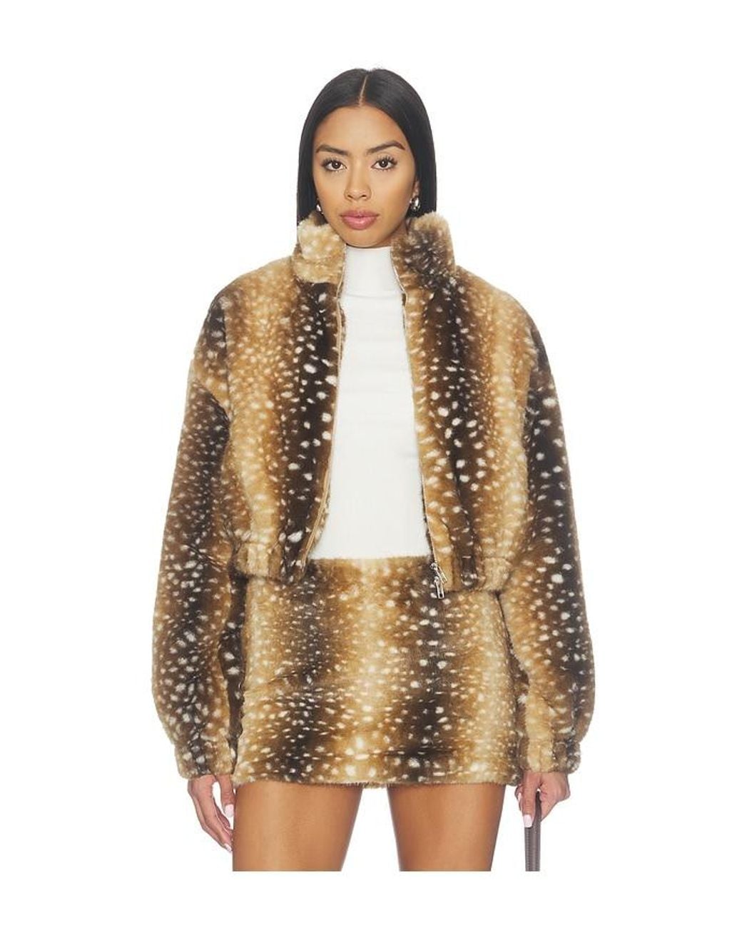 superdown Multicolor Eloise Faux Fur Jacket