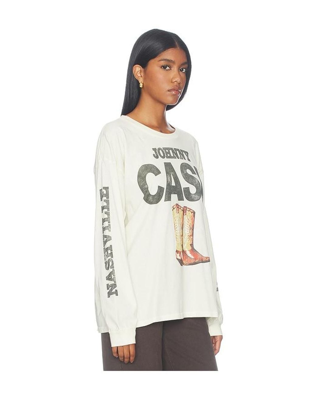 Daydreamer Multicolor Johnny Cash 1932 Boots Merch Long Sleeve Tee