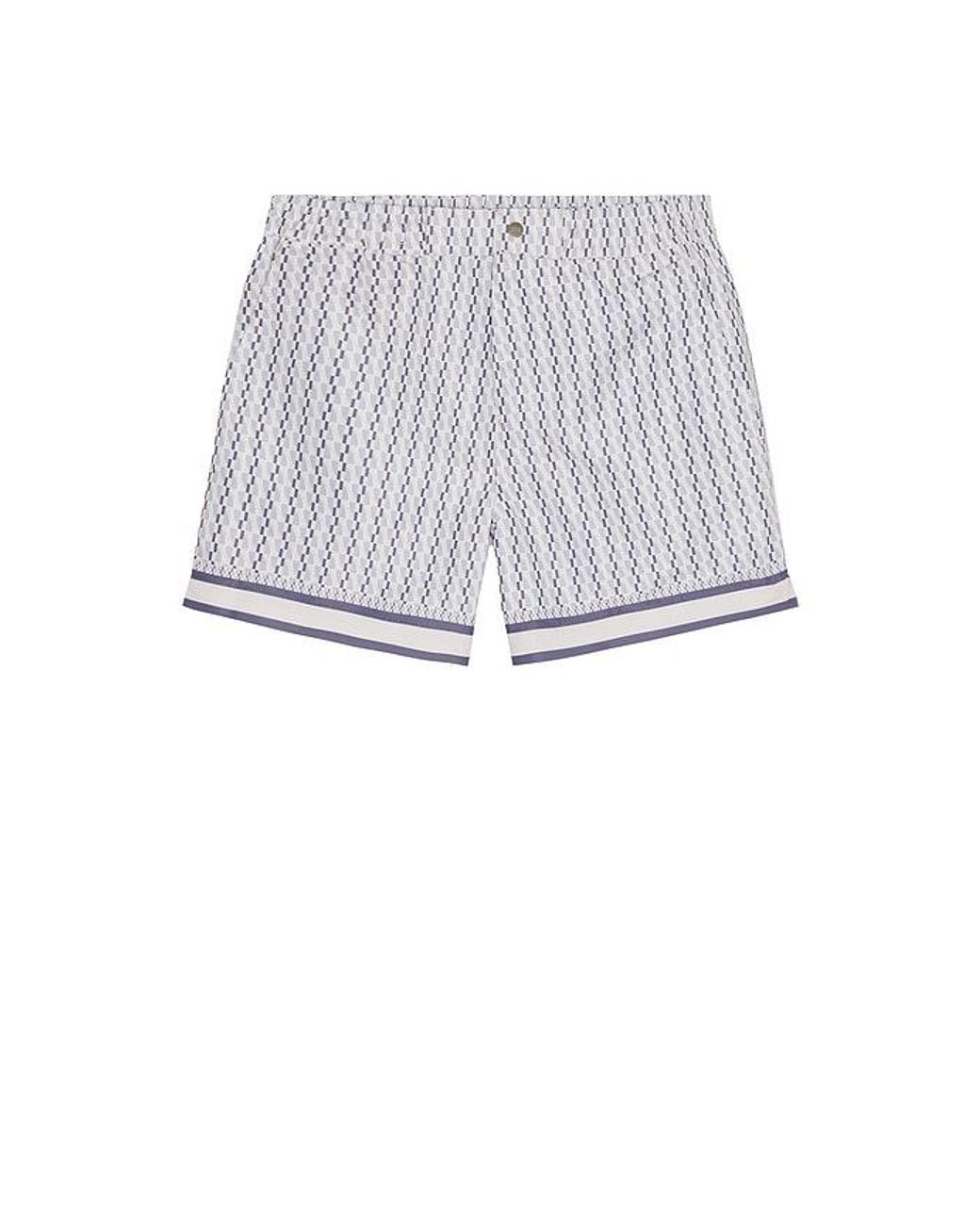 CHE White Galliano Border Swim Short for men