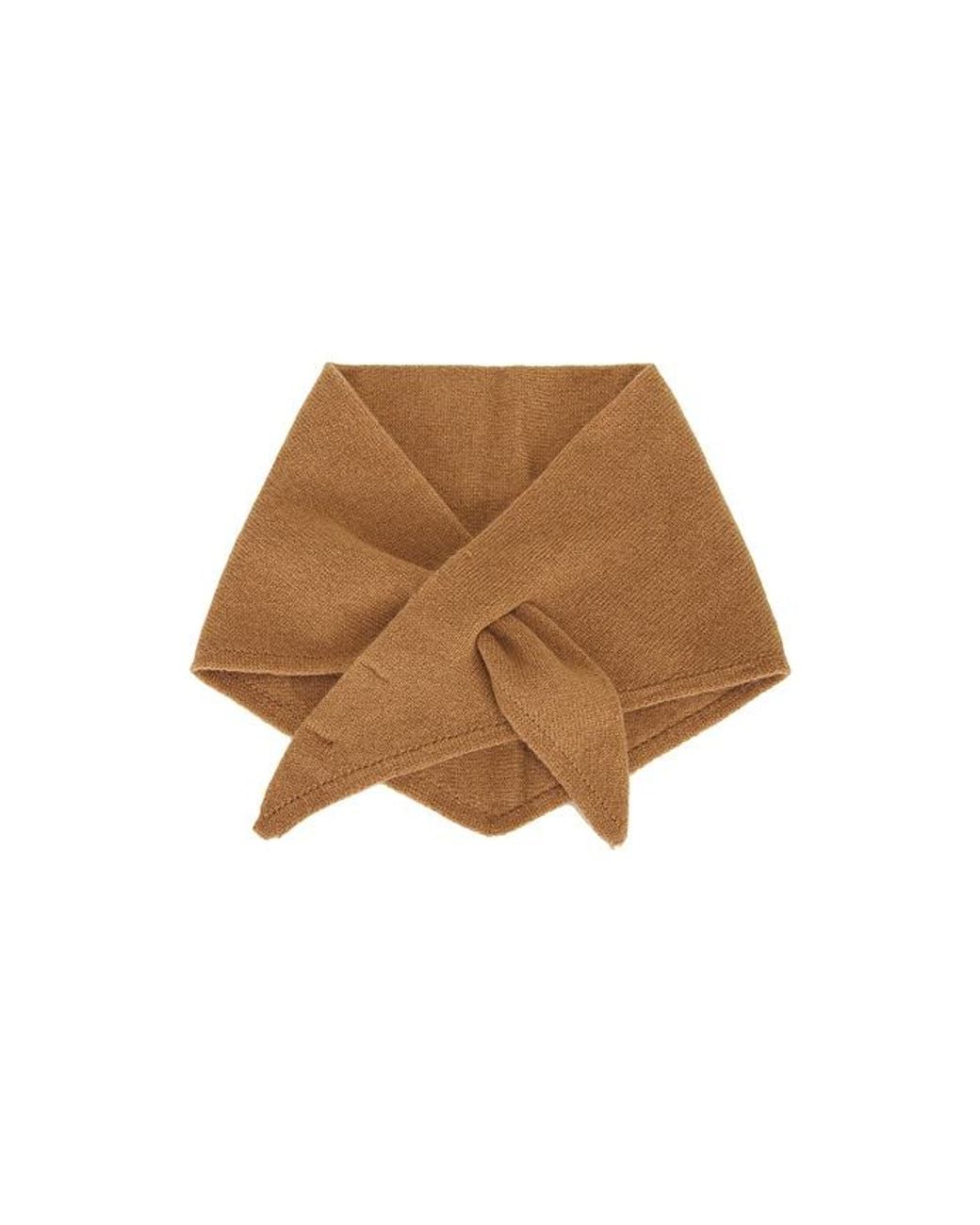 Hat Attack Natural Triangle Knit Scarf