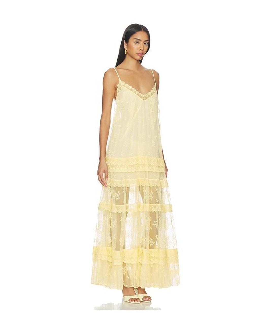 Tularosa Metallic Gracie Maxi Dress
