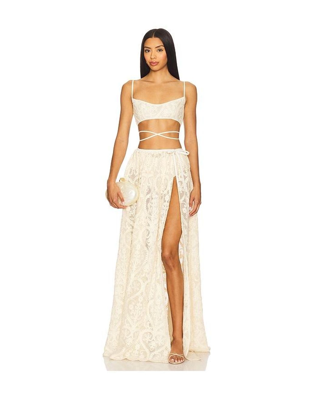 SAU LEE Natural Amare Maxi Skirt