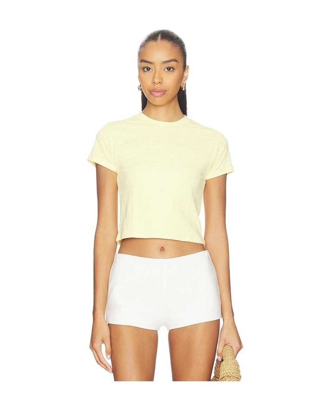 La Porte White Nina Baby Tee
