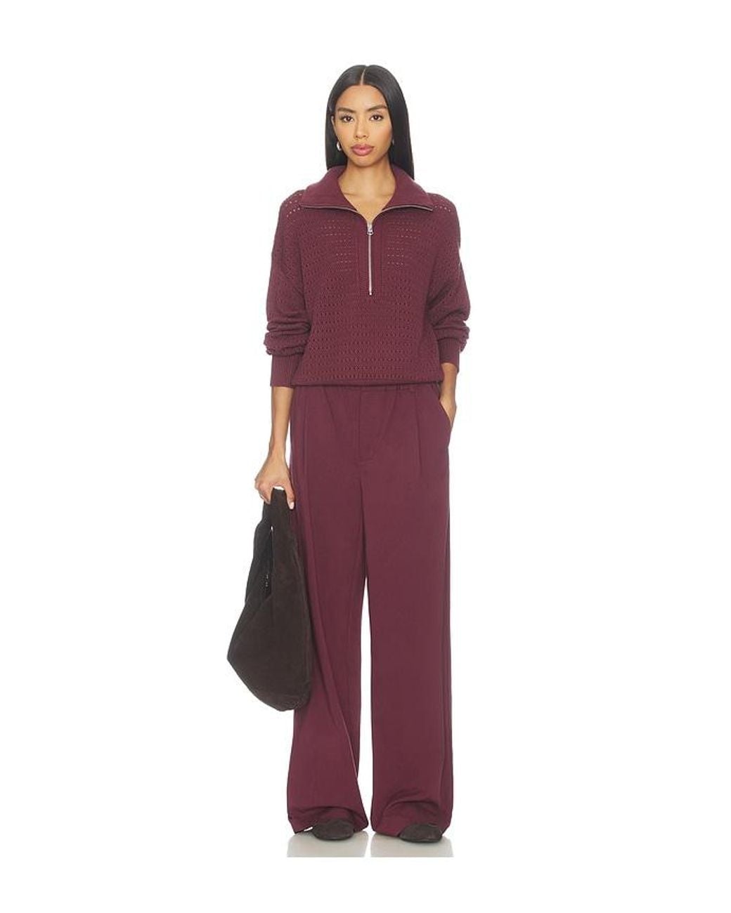 Varley Red Isobel Wide Leg 29.5 Pant