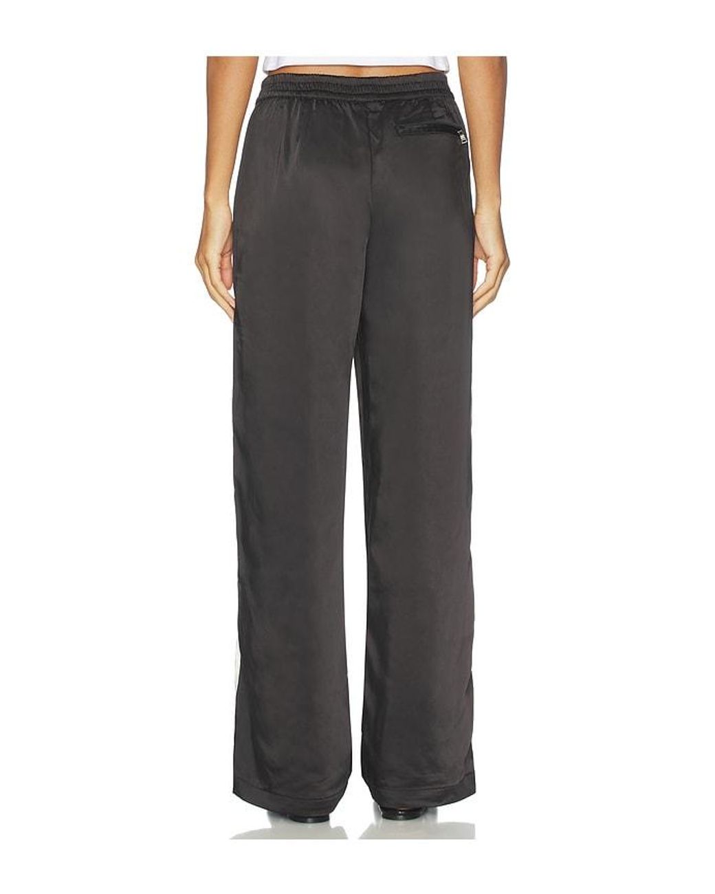 Sanctuary Black Satin Track Pant