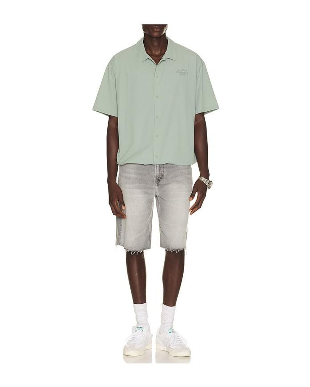Malbon Green Division Shirt for men