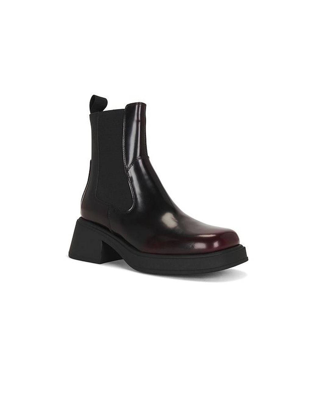 Vagabond Black Dorah Polished Leather Boot