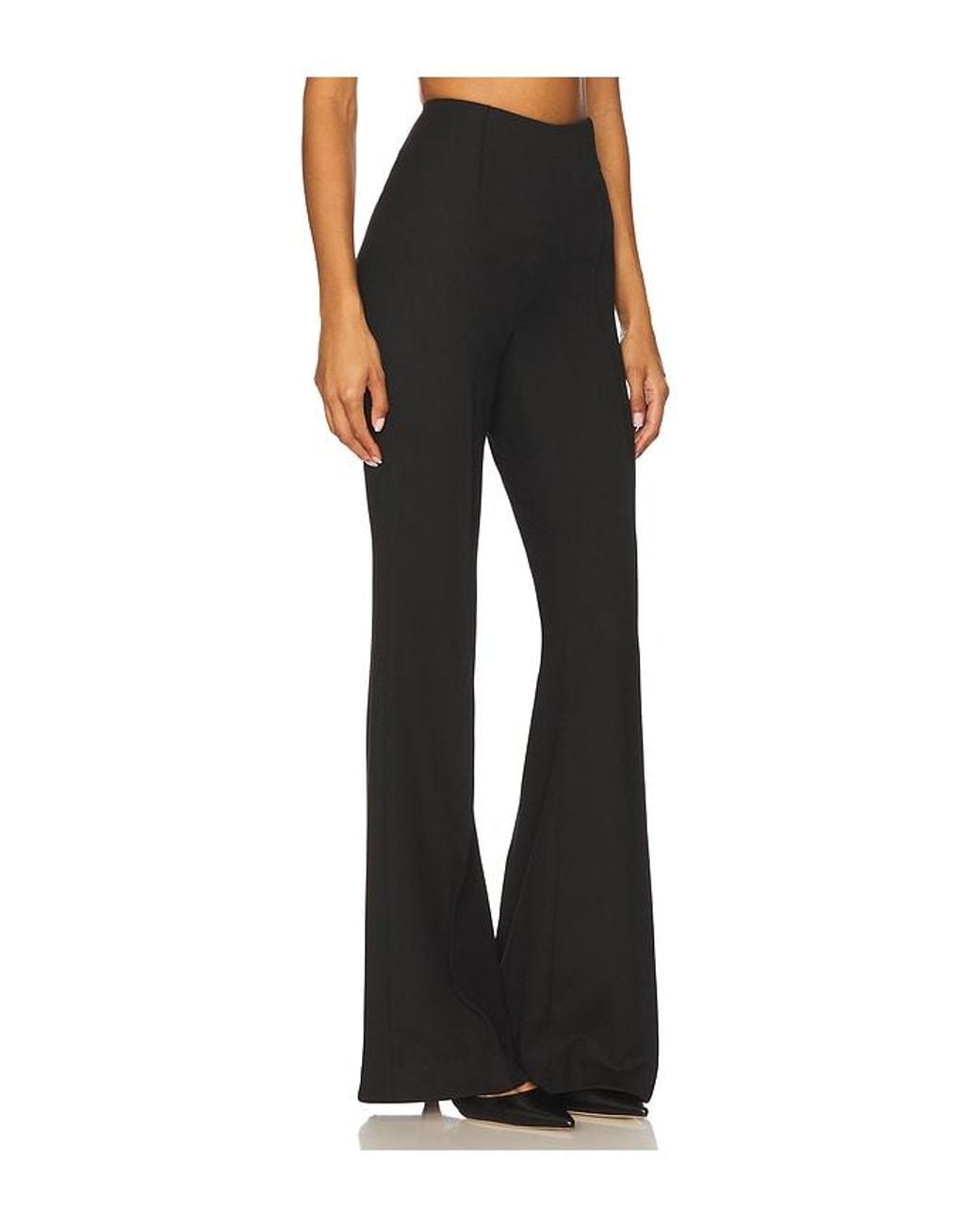 Smythe Black Pintuck Flare Pant