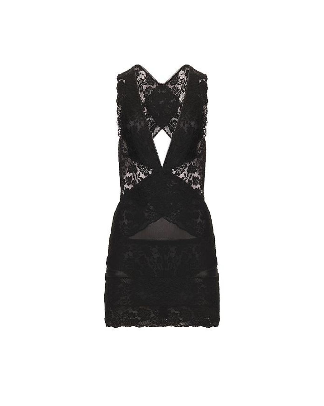HAELO Black Shadow Mini Dress
