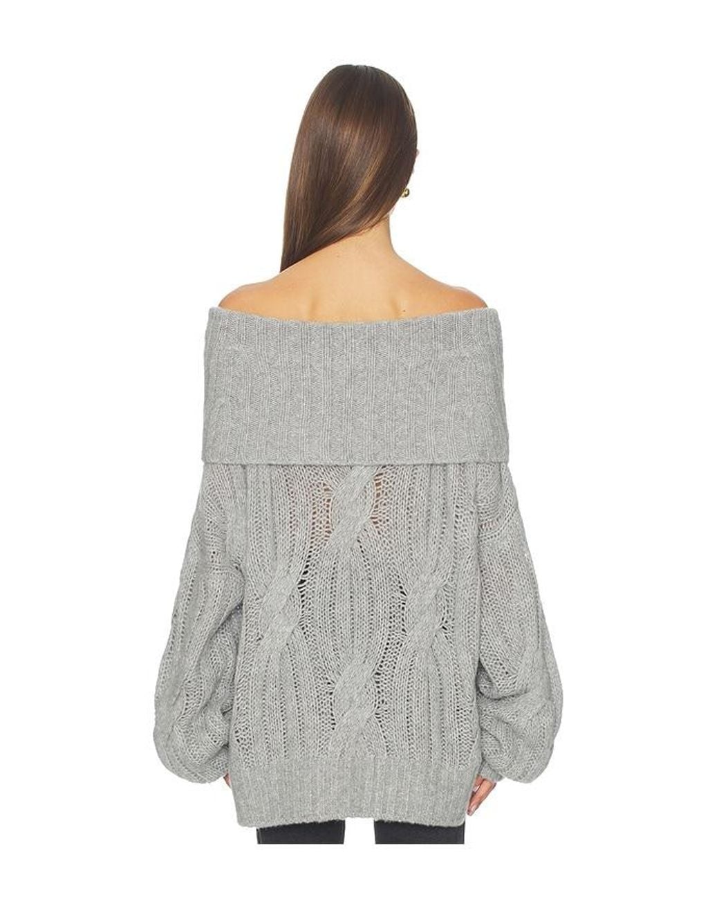 Lisa Yang Gray Chaqueline Sweater