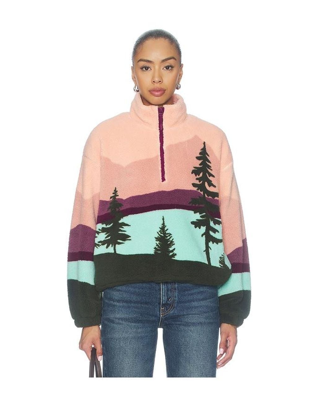 Beach Riot Blue Leona Sherpa Jacket