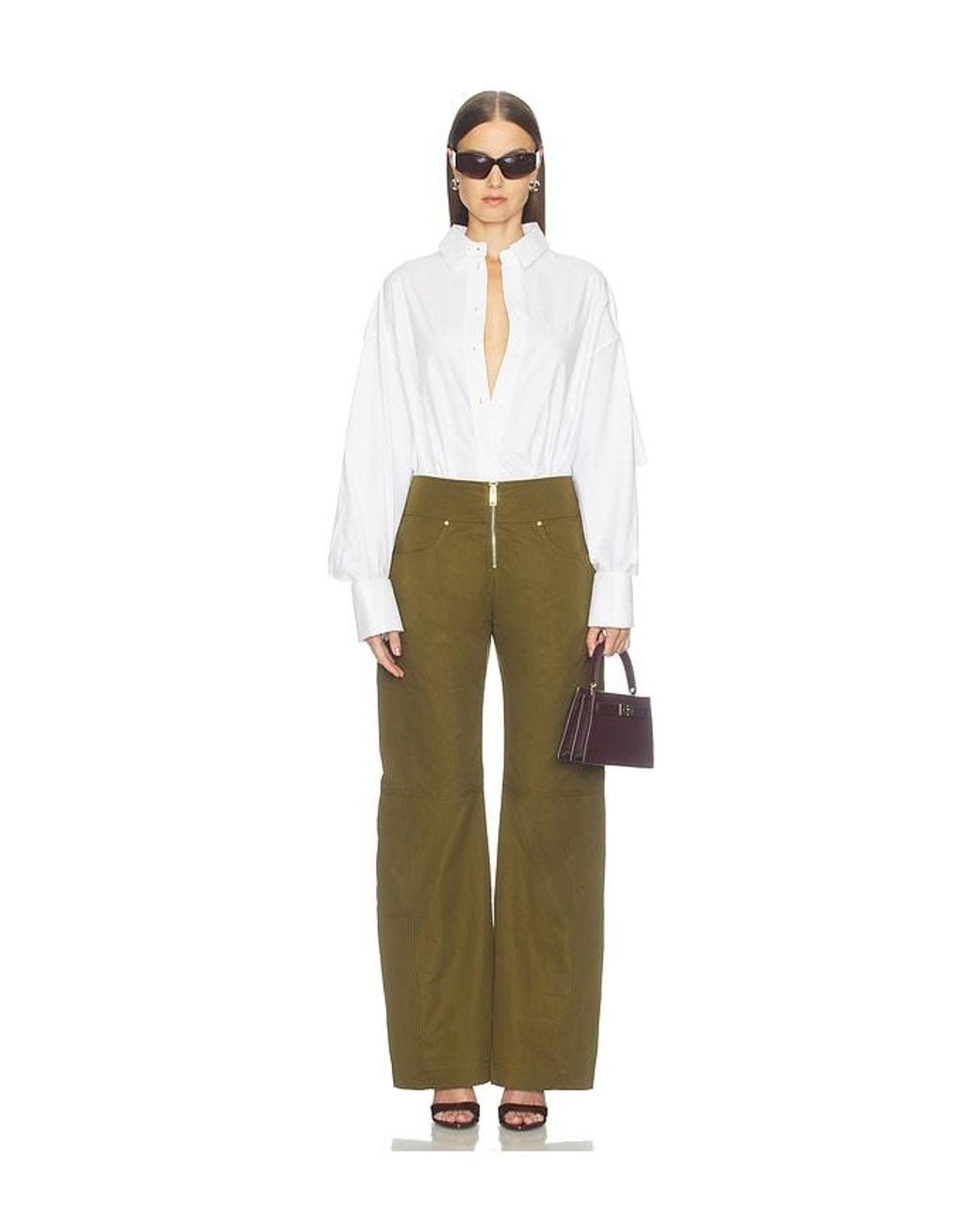 Camila Coelho Green Margo Pants
