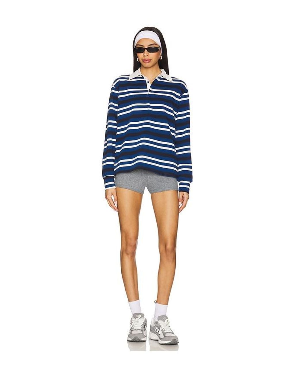 Sashia Polo Top En Color Azul Marino Talla (También En S) superdown de color Blue