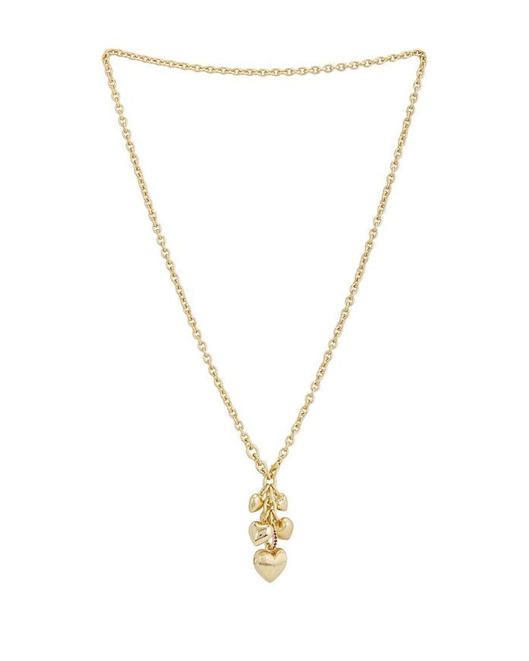 Roxanne Assoulin Metallic The Family Of Hearts Pendant Necklace