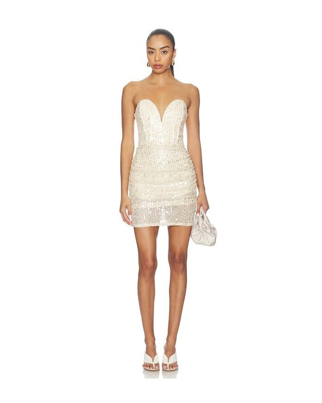 Lovers + Friends Natural Narissa Mini Dress