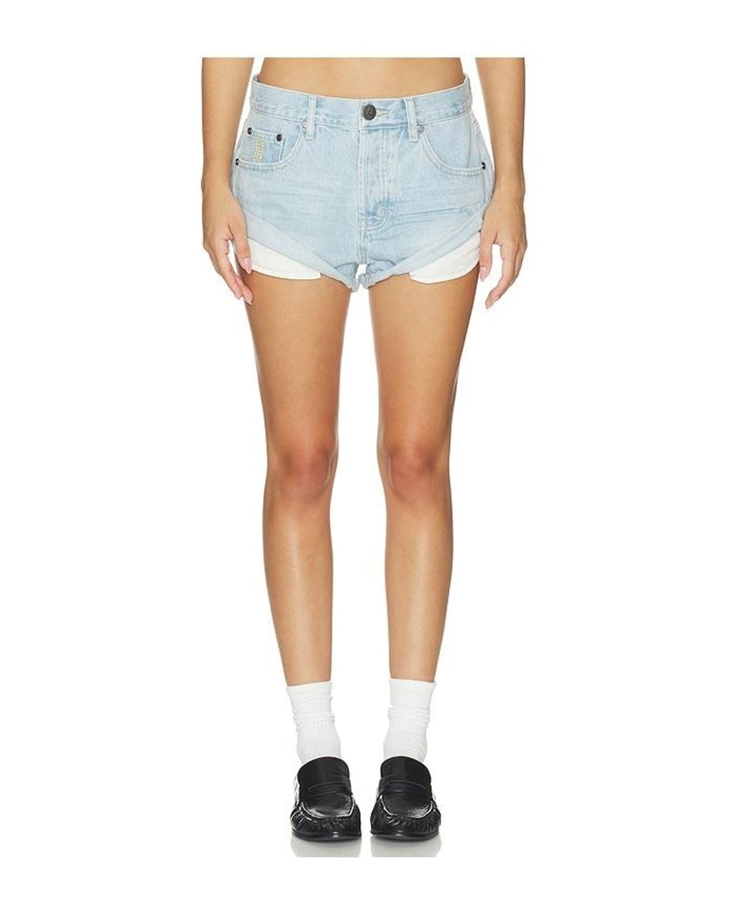 One Teaspoon Blue Bandits Low Waist Denim Short