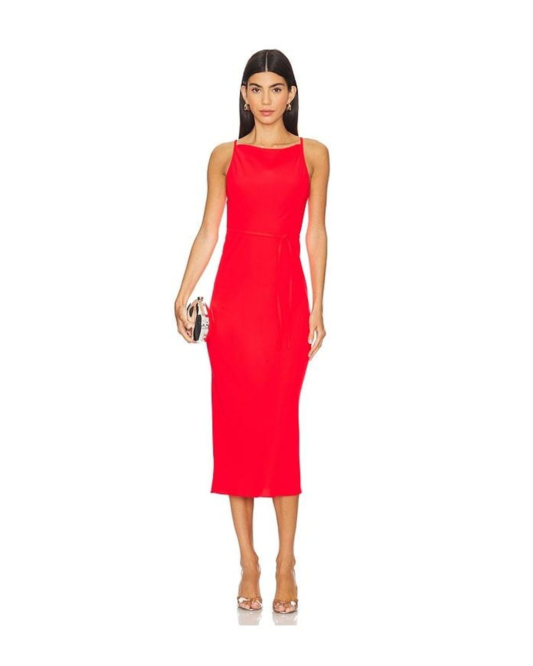 Amanda Uprichard Red X Revolve Shaelyn Dress