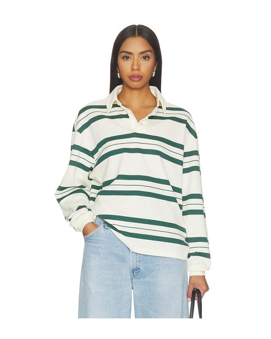 Lovers + Friends Green Bernie Top