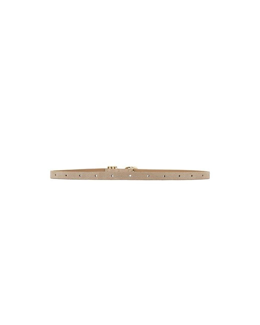 Ettika White Classic Skinny Belt Belt