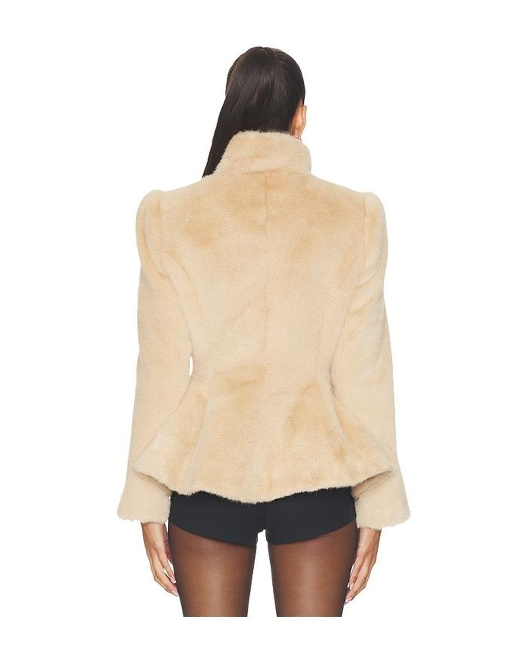 Lovers + Friends Natural Bambella Faux Fur Jacket