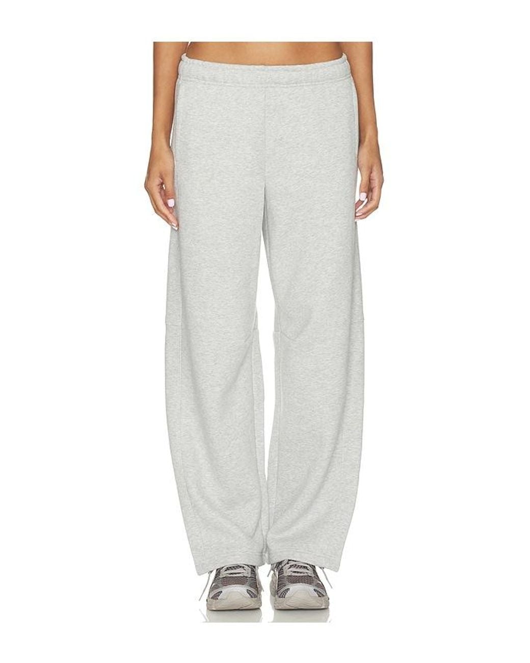WellBeing + BeingWell White Robin Barrel Sweatpant