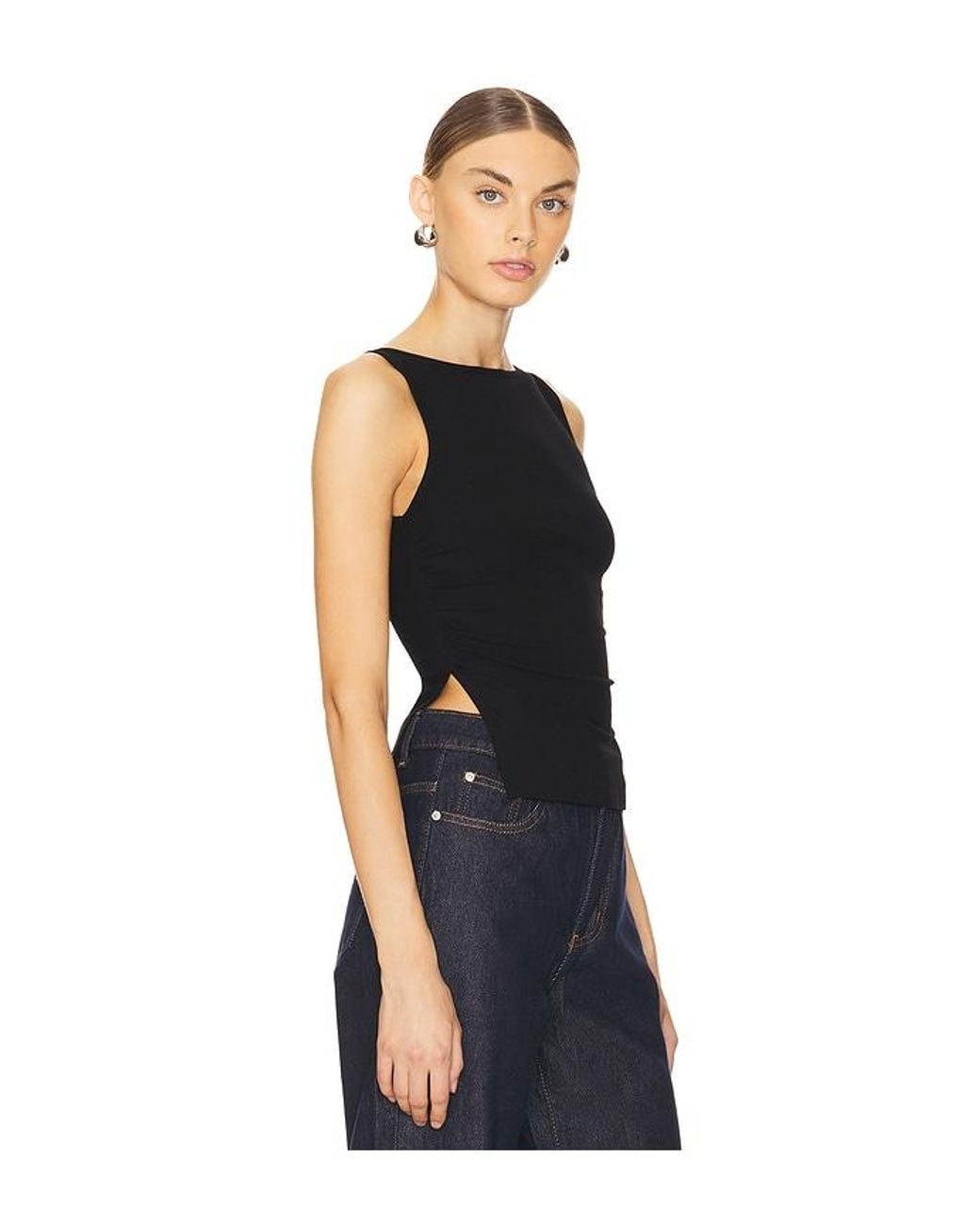 ALL THE WAYS Black Jessica Top