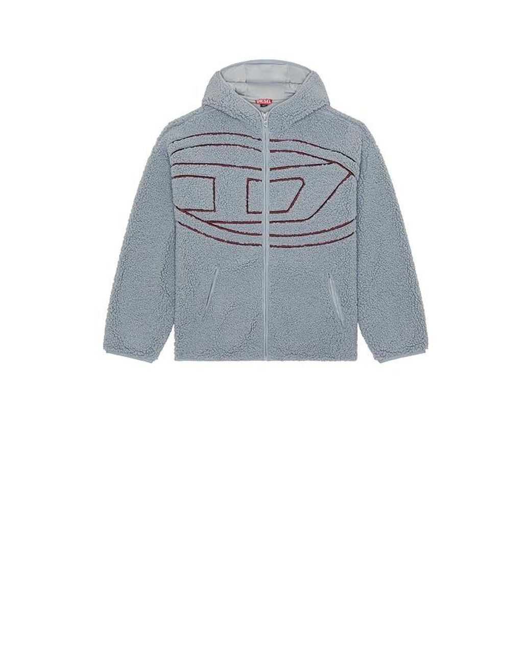 DIESEL Gray S-Za Hoodie for men