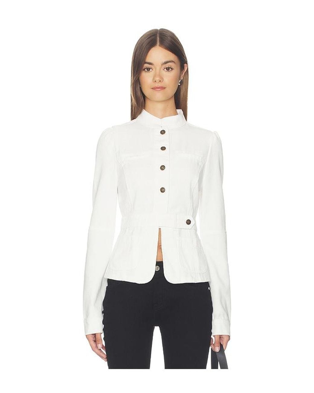 Lioness White Brooklyn Denim Jacket