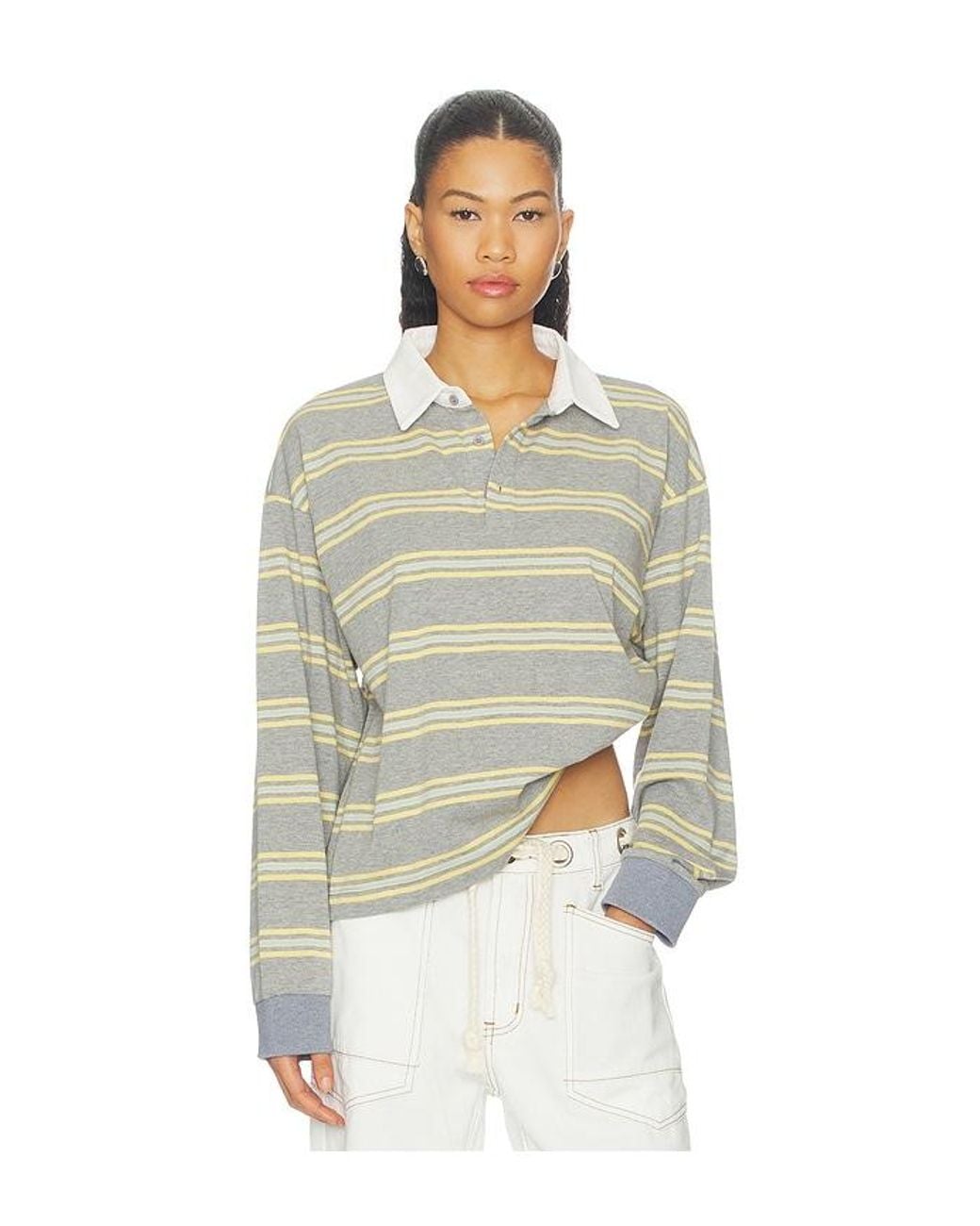 Lioness Natural X Revolve Countryside Jersey Polo