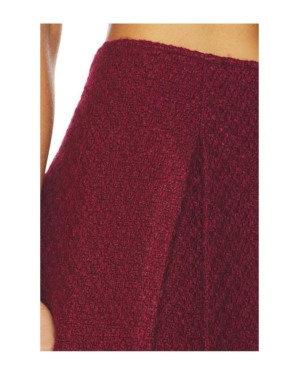 MAJORELLE Red Sandy Mini Skirt