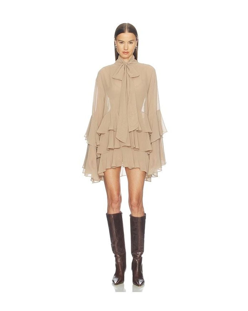 Camila Coelho Natural Taja Mini Dress