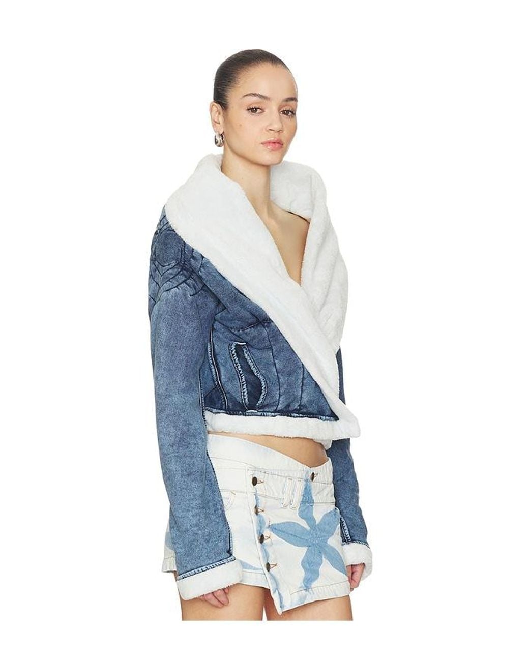 MASHA POPOVA Blue Bathrobe Vortex Jacket