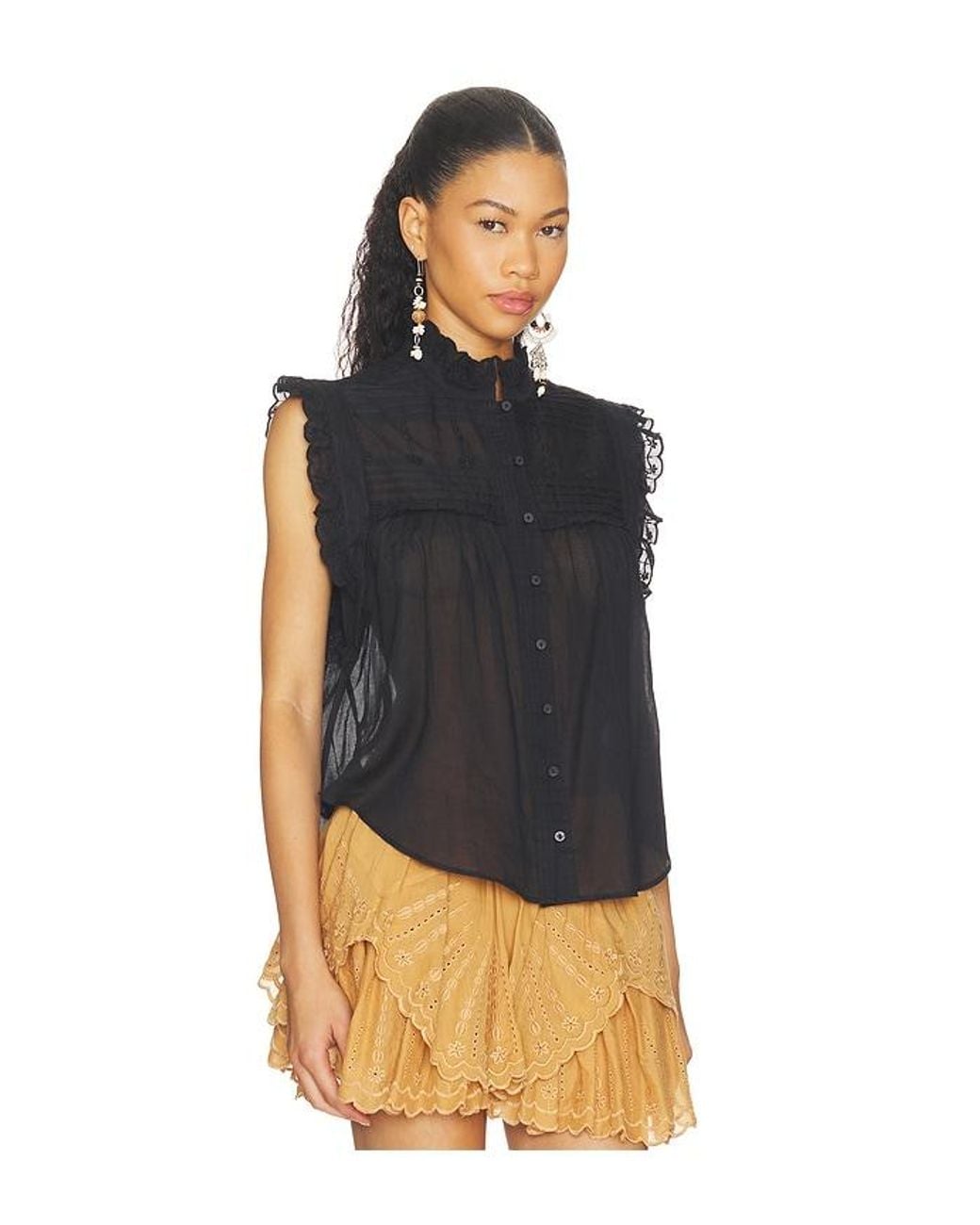 Isabel Marant Black Dersia Top