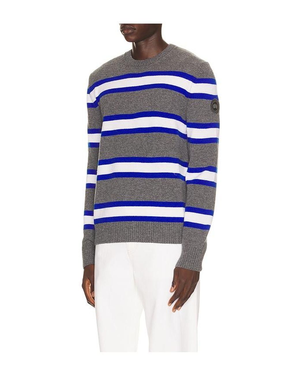 Canada Goose Blue Matawin Crew Knit Sweater for men