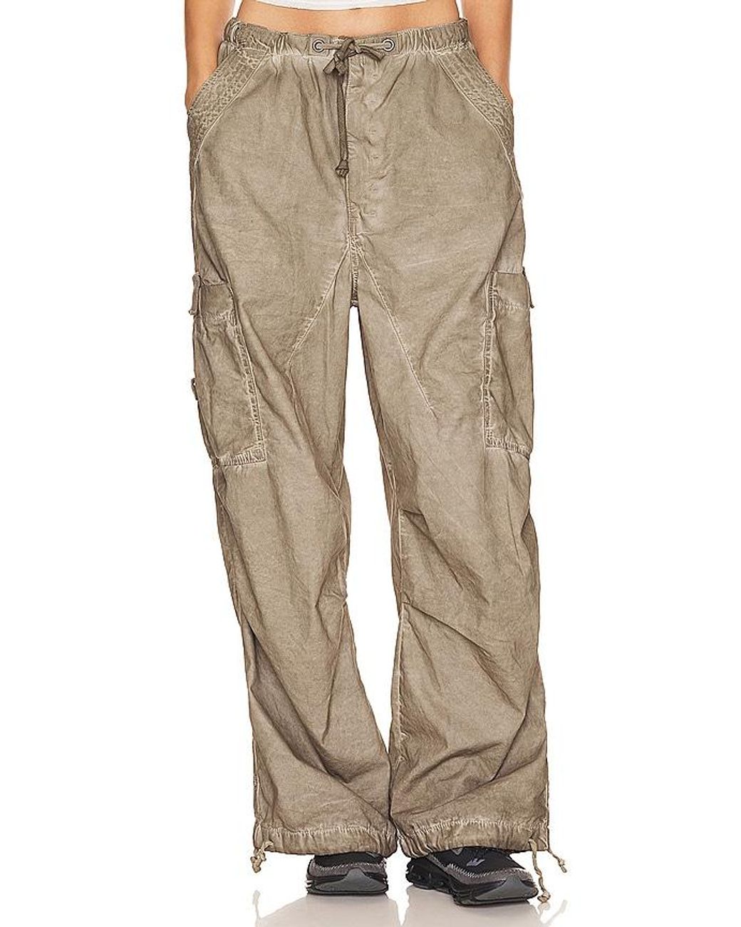 大人気！Jaded London★Parachute パンツ Jaded London Oil Wash Parachute Pants in Natural | Lyst