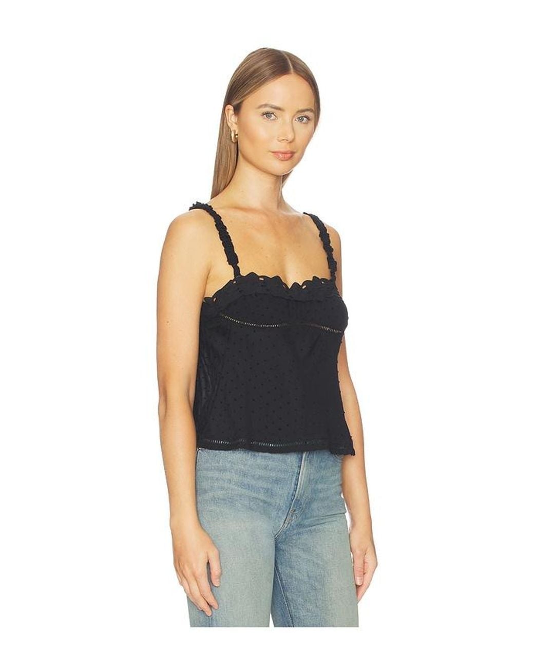 Free People Blue Little Love Tank