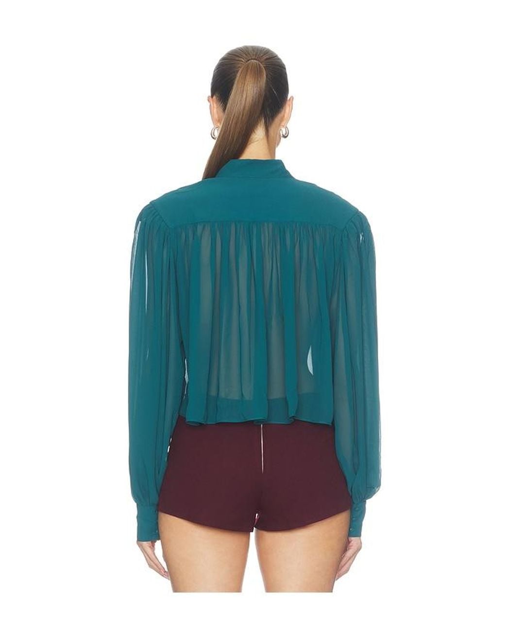 Camila Coelho Blue Taja Top