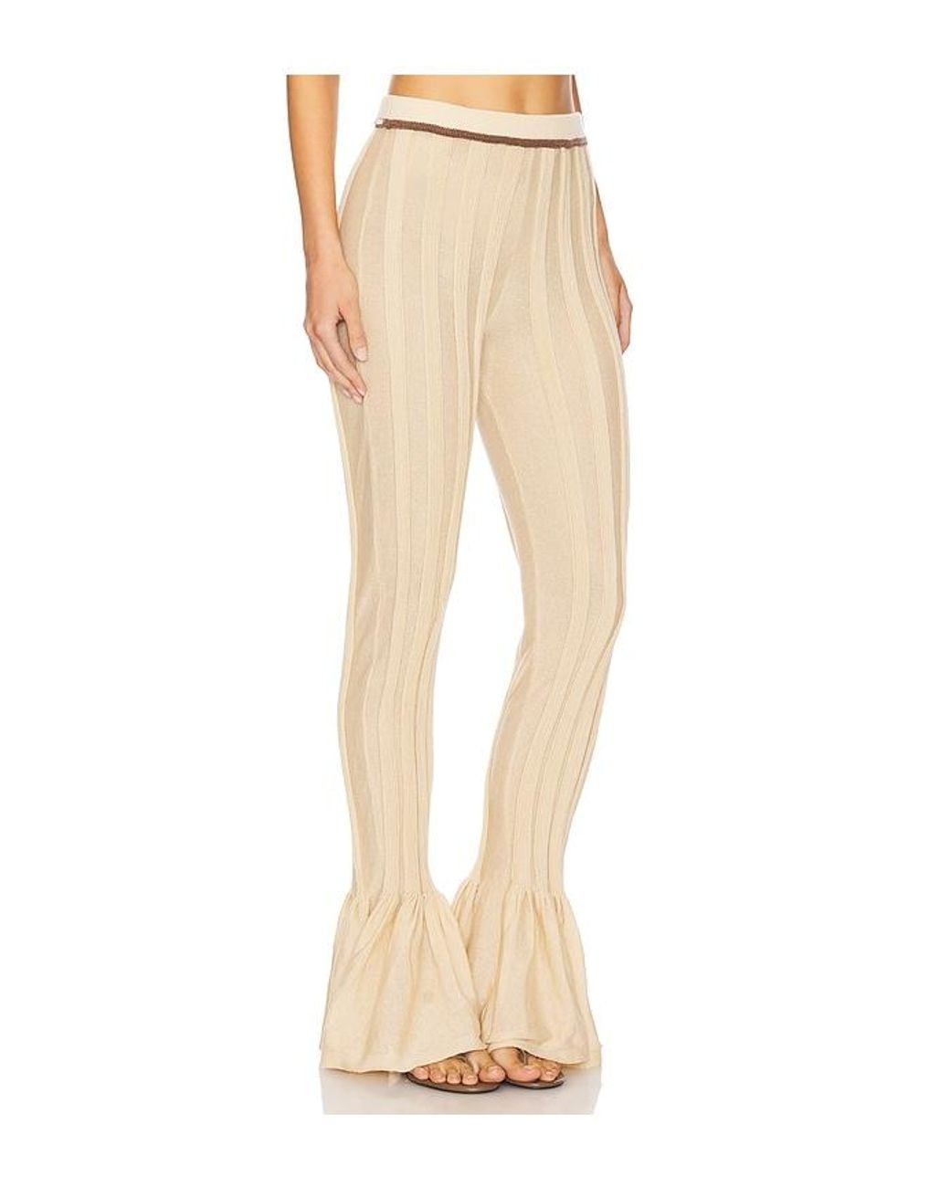 Isa Boulder Natural Pleatflare Pants