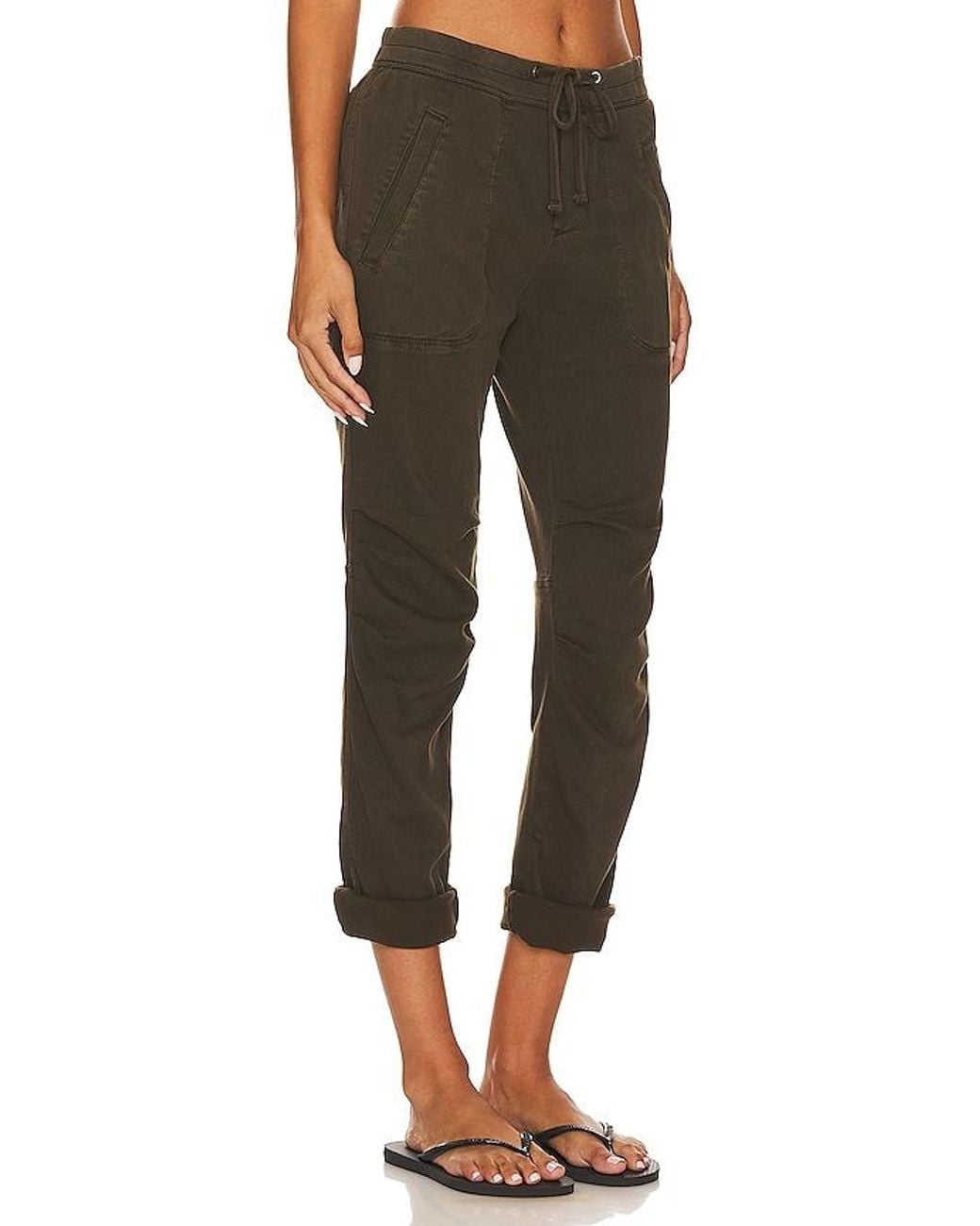 James Perse Green Soft Drape Utility Pant