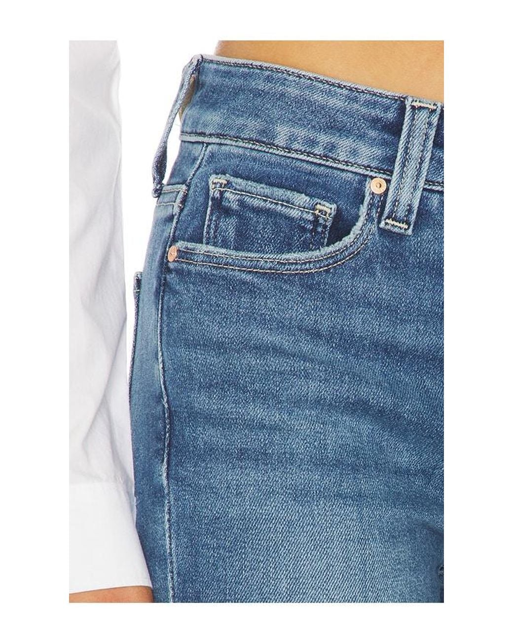 PAIGE Blue High Rise Laurel Canyon Bootcut Jeans