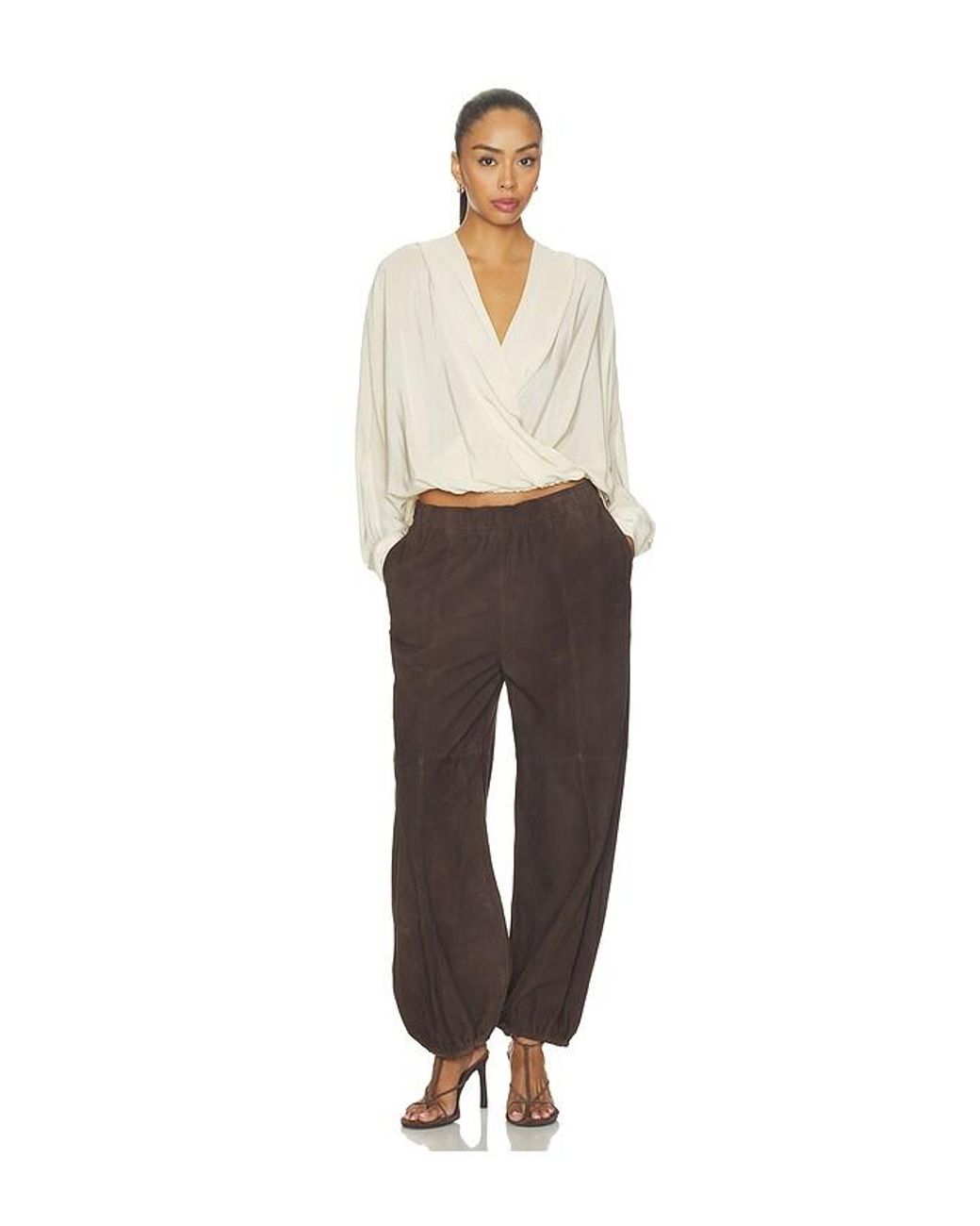 Herskind White Sisi Silk Hooded Blouse