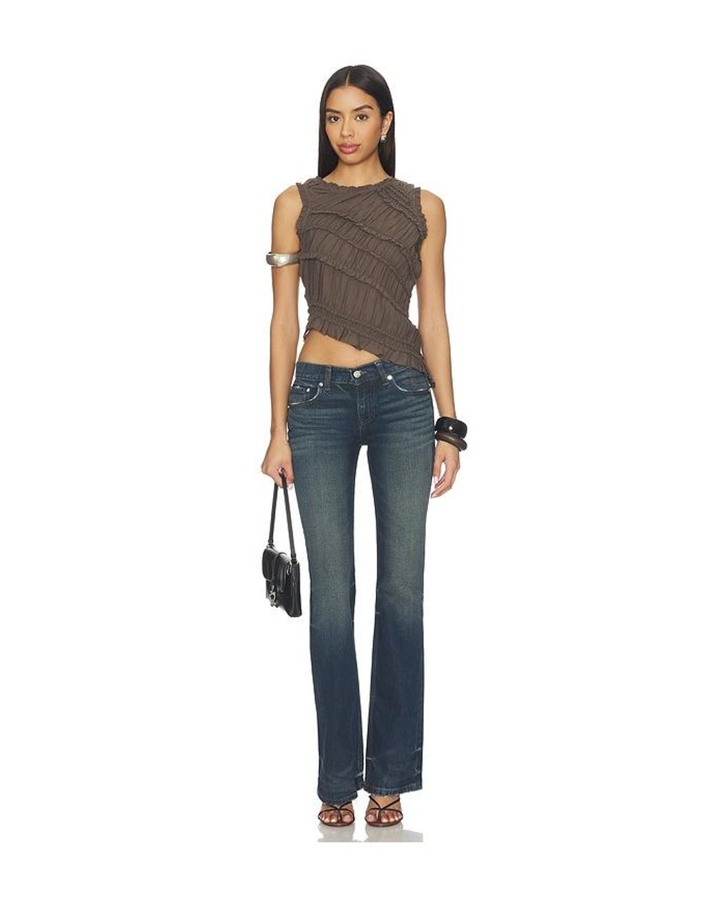 Free People Blue Sands Smocked Top