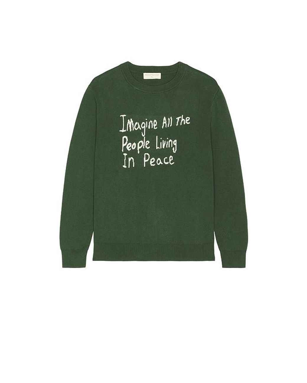Museum of Peace & Quiet Green Imagine Knit Sweater for men