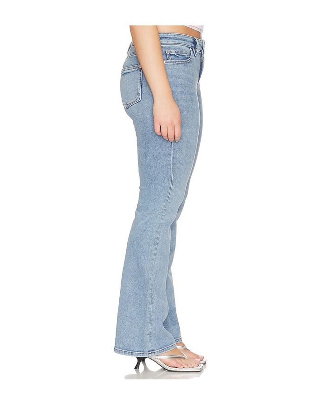 GOOD AMERICAN Blue Good Low Rise Boot Jeans