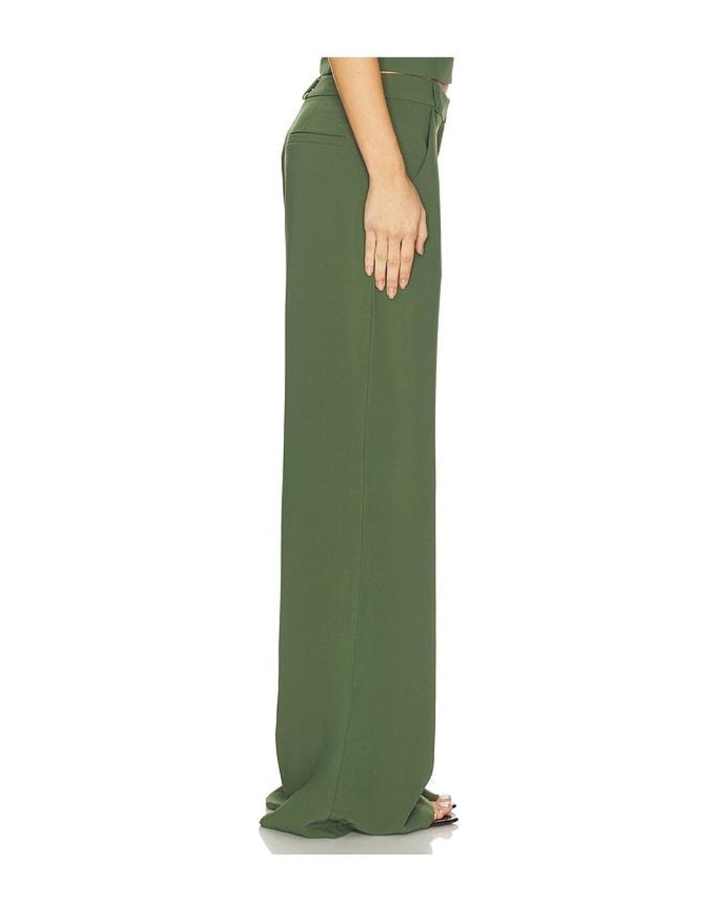 Amanda Uprichard Green X Revolve Saddler Pants