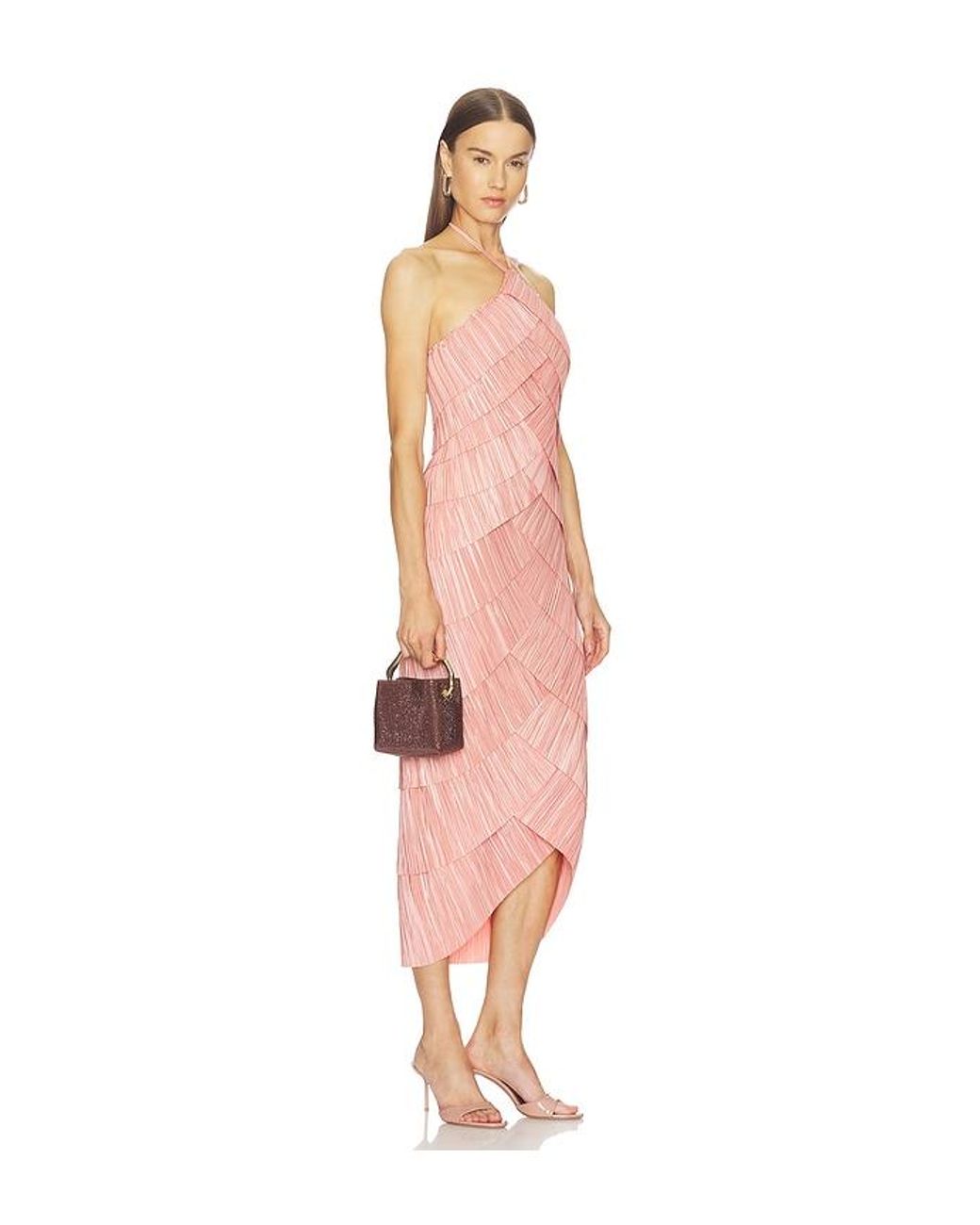 Cult Gaia Brown Solene Mini Top Handle Bag